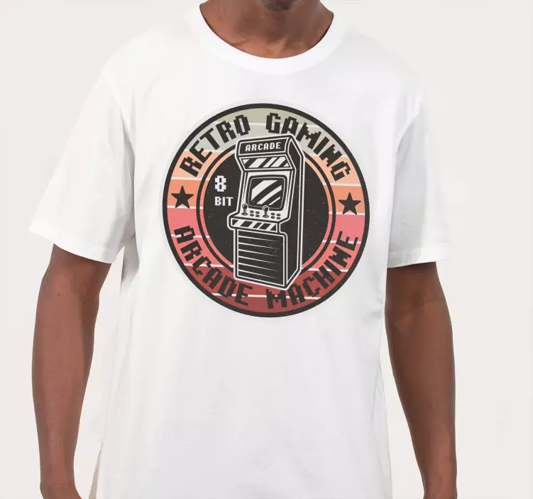 80's gaming logo camiseta personalizada - TenVinilo