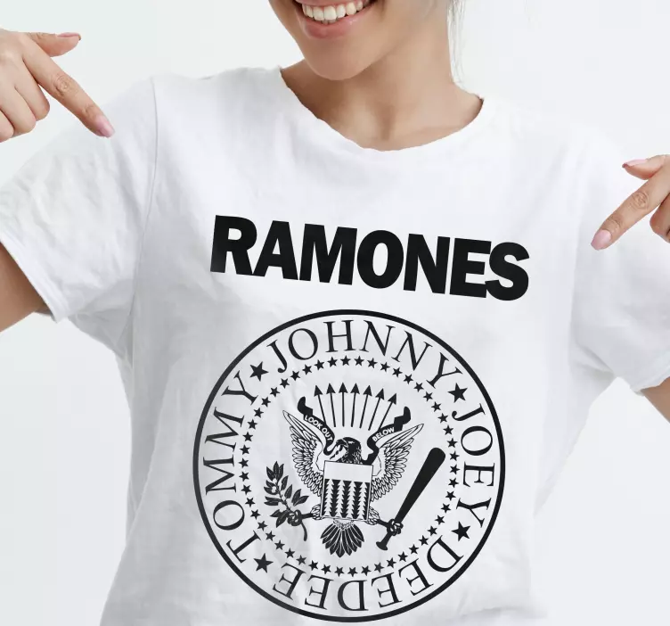 The ramones logo camiseta personalizada - TenVinilo