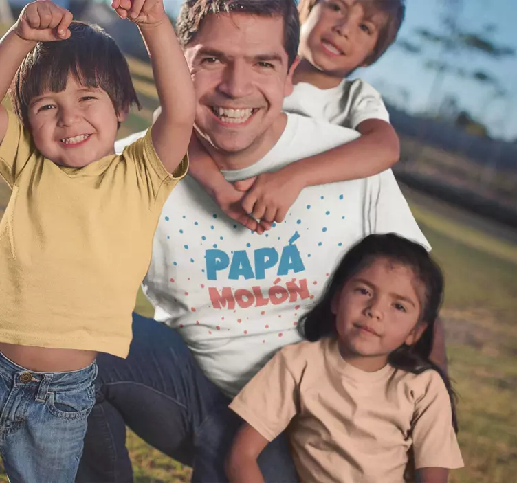Camiseta Día del Padre "papá molón" - TenVinilo