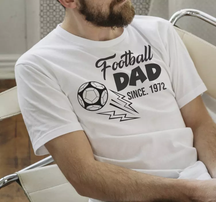 Camiseta para el Día del Padre Papa futbolero - TenVinilo