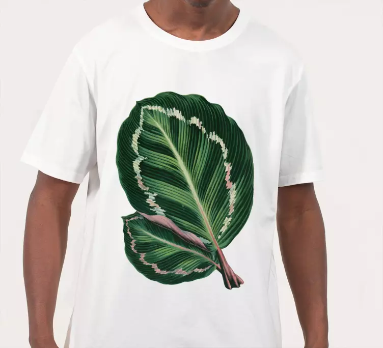 Camiseta personalizada hoja de maranta roja - TenVinilo