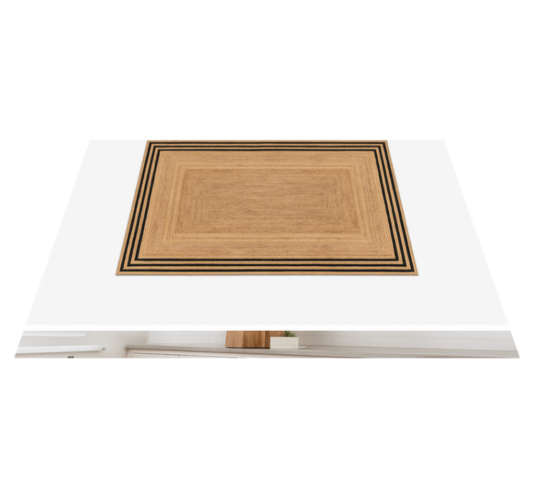 Alfombra vinílica cocina textura yute natural - TenVinilo