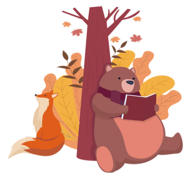 Alfombra vinílica animales árbol con animales - TenVinilo