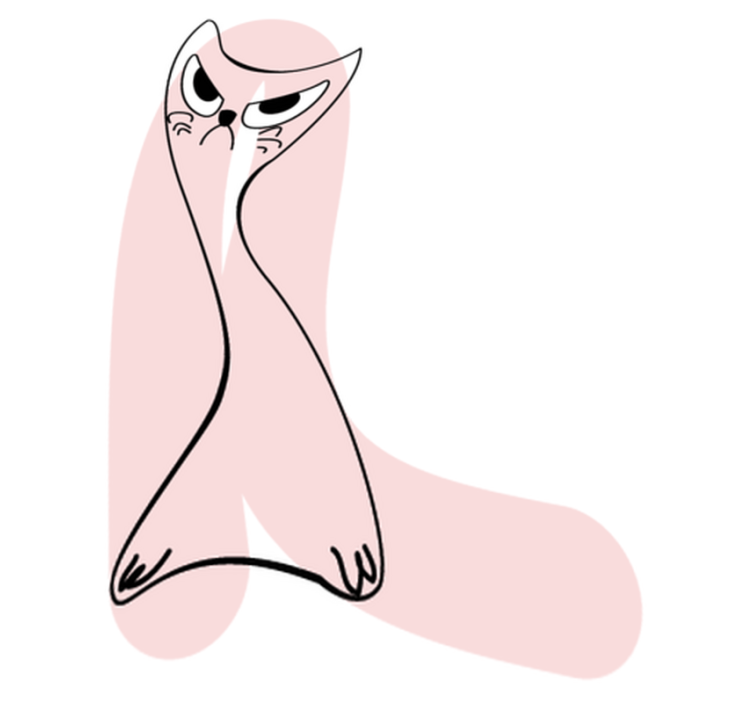 Alfombra vinílica animales silueta enfadada - TenVinilo