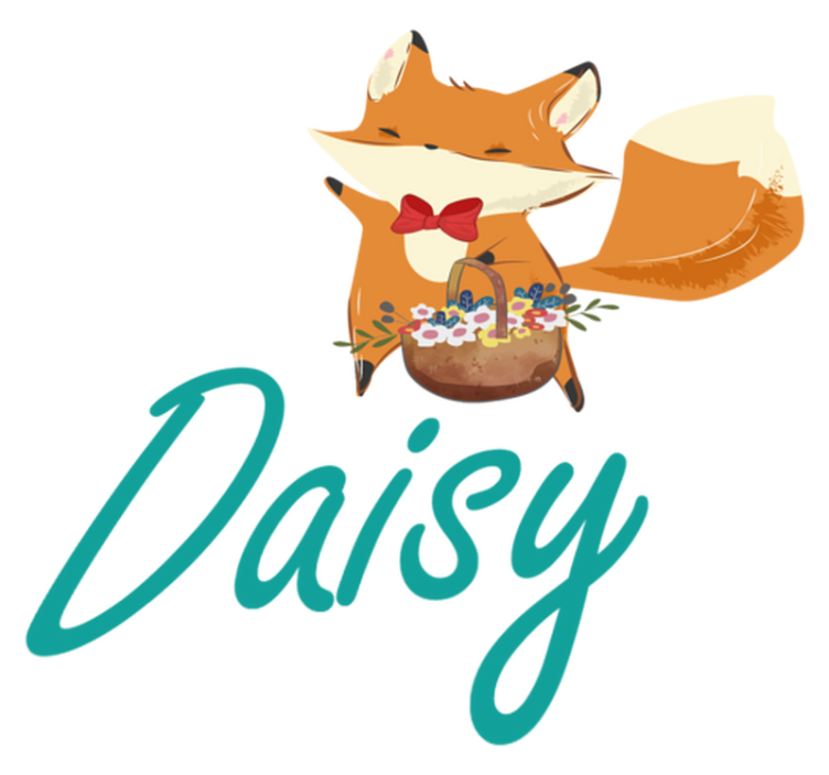 Alfombra vinílica animales zorro juguetón - TenVinilo