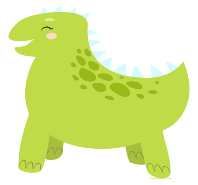 Alfombra vinílica animales dinosaurio feliz - TenVinilo