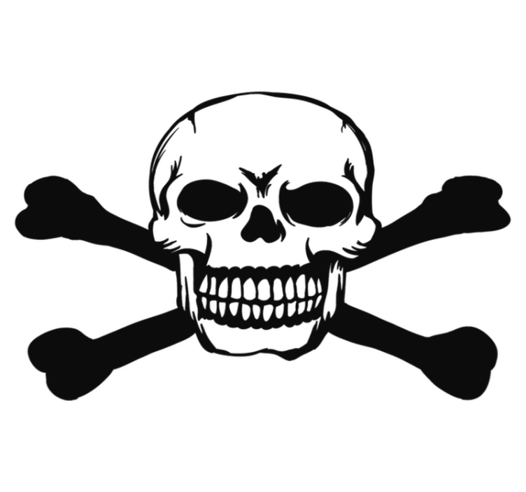 Alfombra vinílica halloween cráneo para coche - TenVinilo