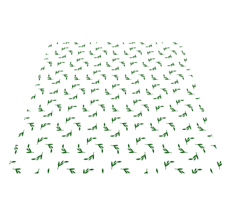 Alfombra vinílica flores ilustración botánica - TenVinilo