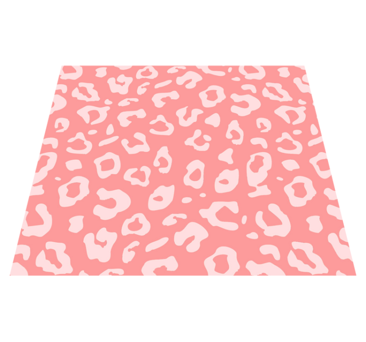 Alfombra vinílica animal print textura leopardo rosa - TenVinilo