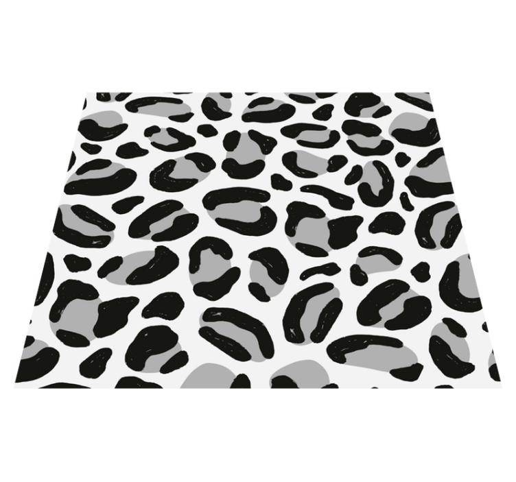 Alfombra vinílica animal print piel de leopardo - TenVinilo