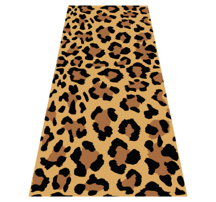 Alfombra vinílica animal print estampado pantera - TenVinilo