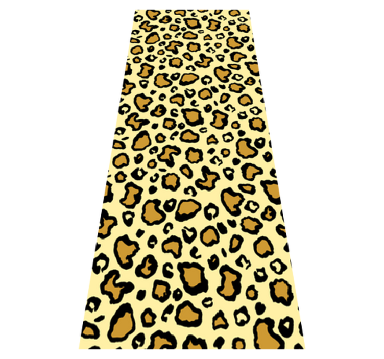 Alfombra vinílica animal print estampado clásico de leopardo - TenVinilo