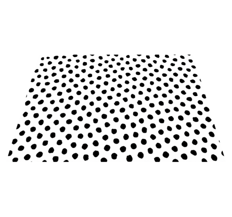 Alfombra vinílica animal print dálmata en blanco y negro - TenVinilo