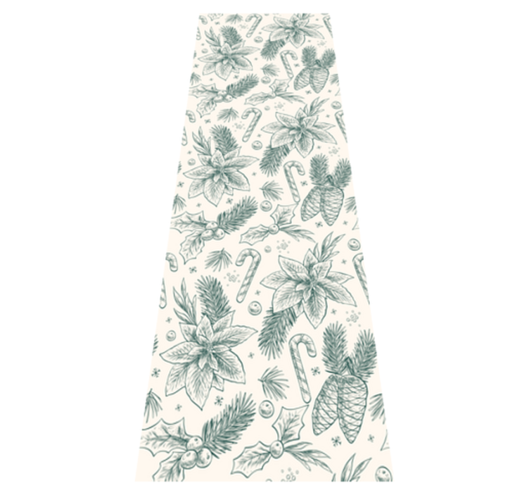 Alfombra vinílica navidad con patrón de regalos dibujados - TenVinilo