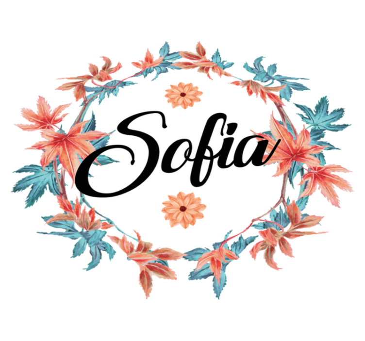 Alfombra vinílica flores corona de flores de otoño - TenVinilo