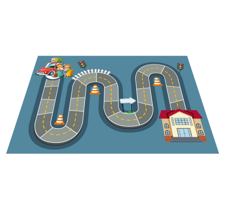 Alfombra vinílica juegos camino de juegos - TenVinilo