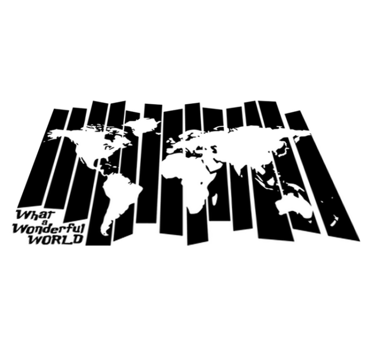 Alfombra vinílica mapamundi vinilo mapa del mundo vintage - TenVinilo