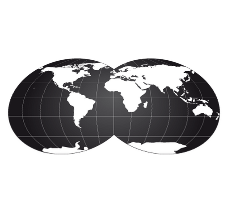 Alfombra vinílica mapamundi vinilo decorativo mapa mundo - TenVinilo