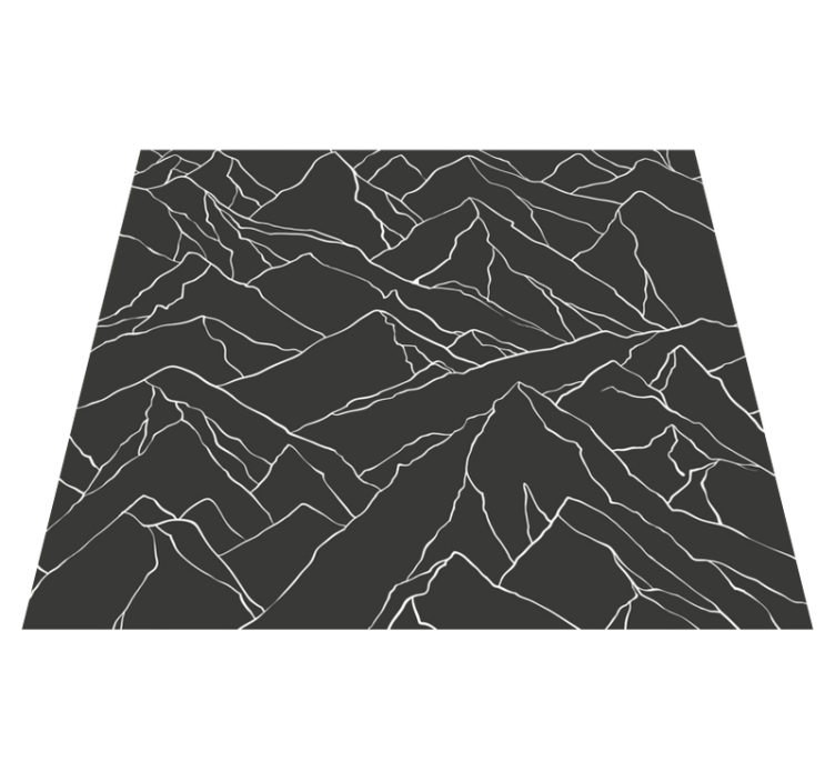 Alfombra vinílica oficina contorno de montañas - TenVinilo