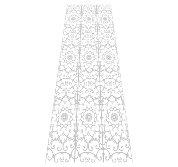 Alfombra vinílica oficina diseño floral - TenVinilo