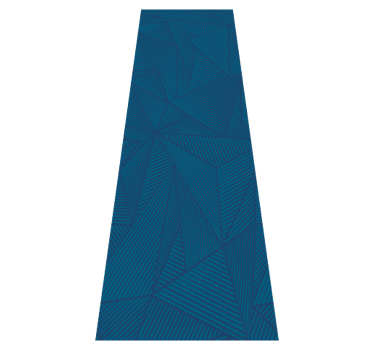 Alfombra vinílica oficina patrón geométrico azul simple - TenVinilo