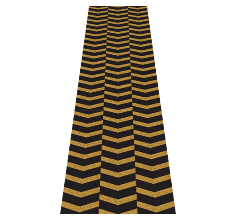 Alfombra vinílica oficina líneas de mármol dorado - TenVinilo