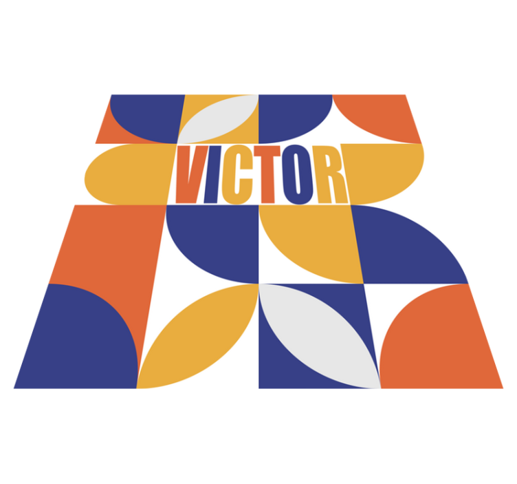 Alfombras vinílica cuadrada minimalista con nombre - TenVinilo