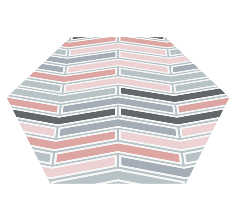 Alfombra vinílica estilo nordico hexagonal - TenVinilo