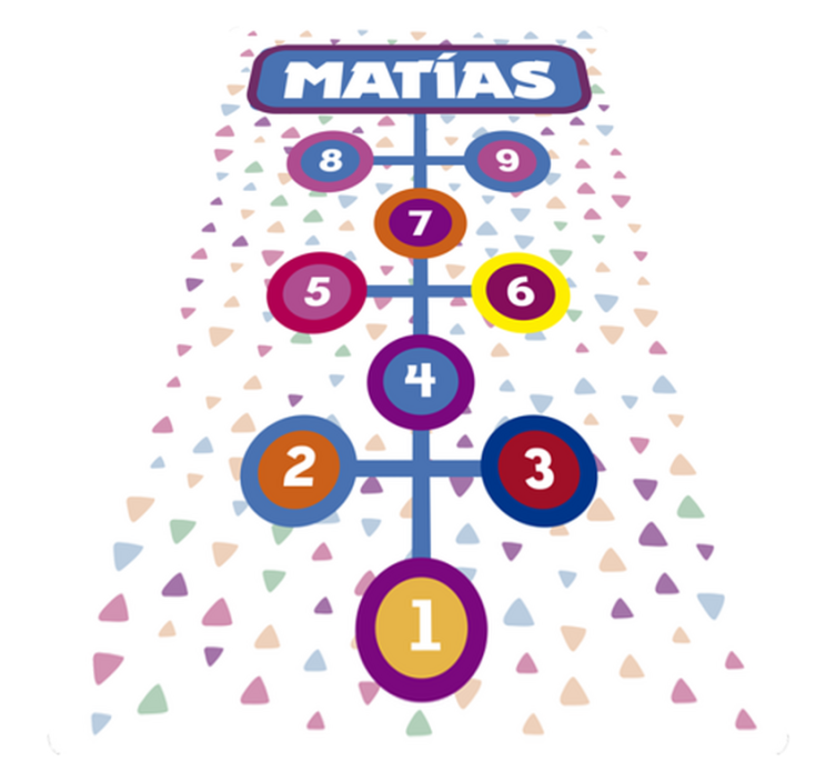 Alfombra de vinilo rayuela personalizable  - TenVinilo