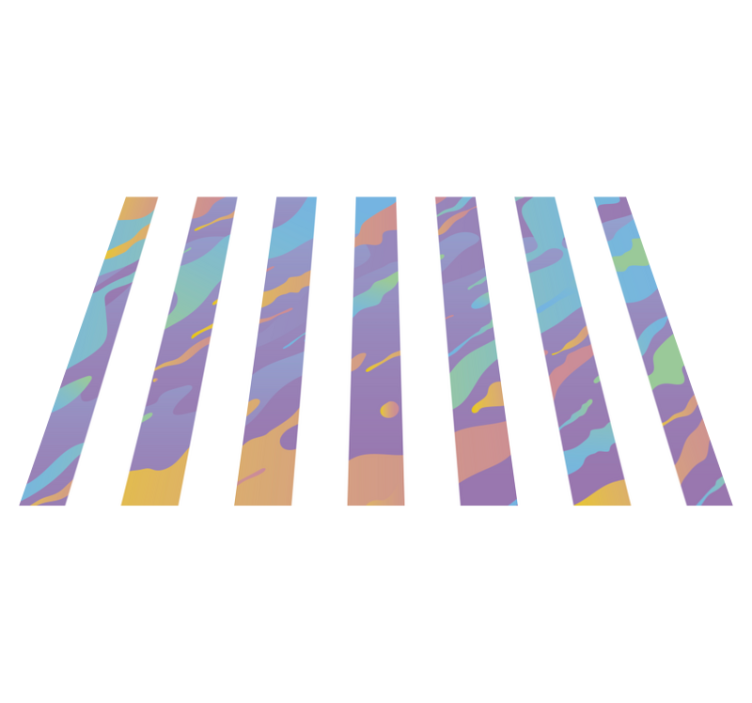 Alfombra vinílica minimalista rayas pastel - TenVinilo