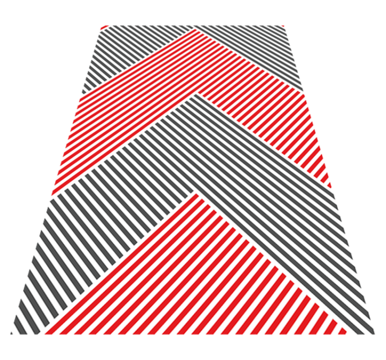 Alfombra vinilo moderna con líneas de colores  - TenVinilo