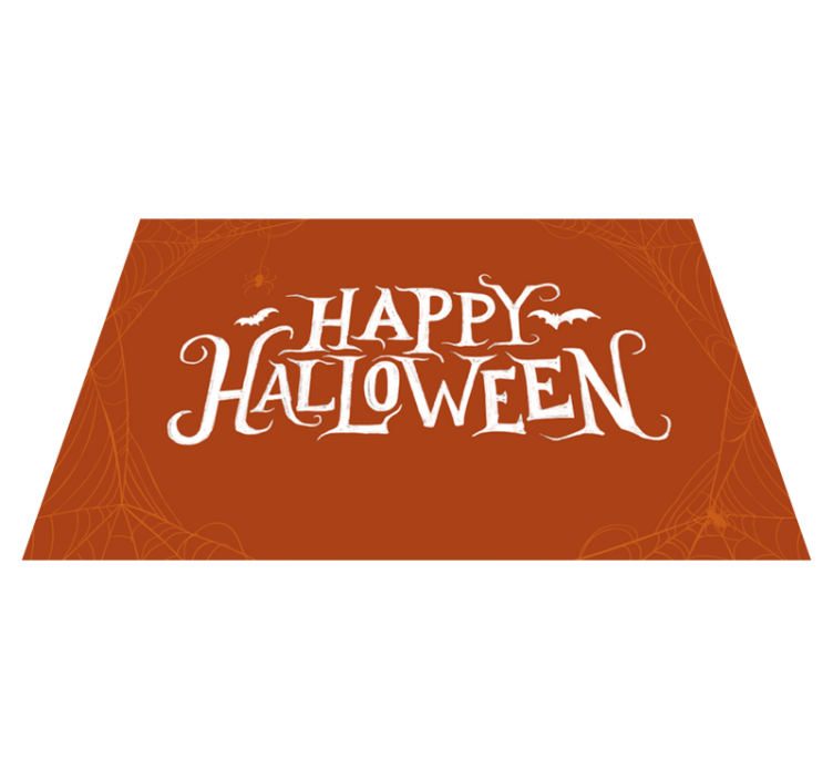 Alfombra vinilo rectangular Feliz halloween - TenVinilo