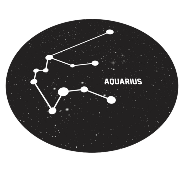 Alfombra vinílica de estrellas constelación de acuario - TenVinilo
