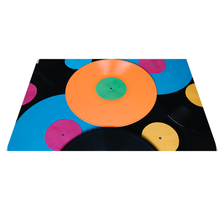 Alfombra vinílica vintage disco de vinilo - TenVinilo