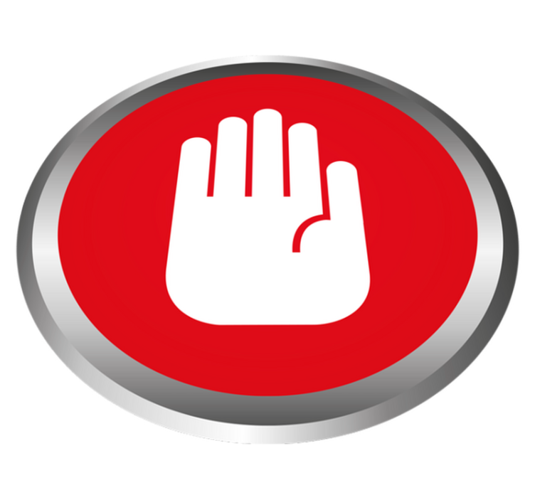 Alfombra vinílica imitación mármol decoración stop signal - TenVinilo