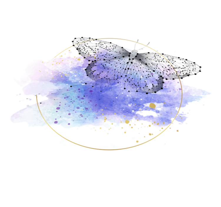 Aflombra vinílica animales Mariposa de ensueño - TenVinilo