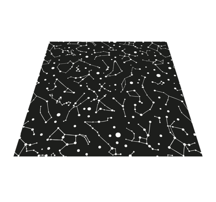 Alfombra vinílica de estrellas tema de la constelación - TenVinilo