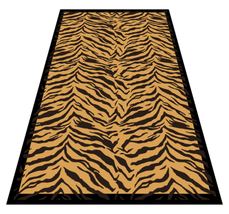 Alfombra vinílica animal print Efecto tigre - TenVinilo