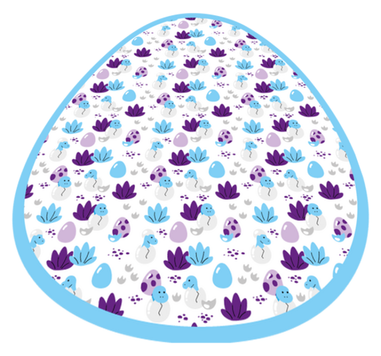 Alfombra vinílica infantil motivo de criatura caprichosa - TenVinilo