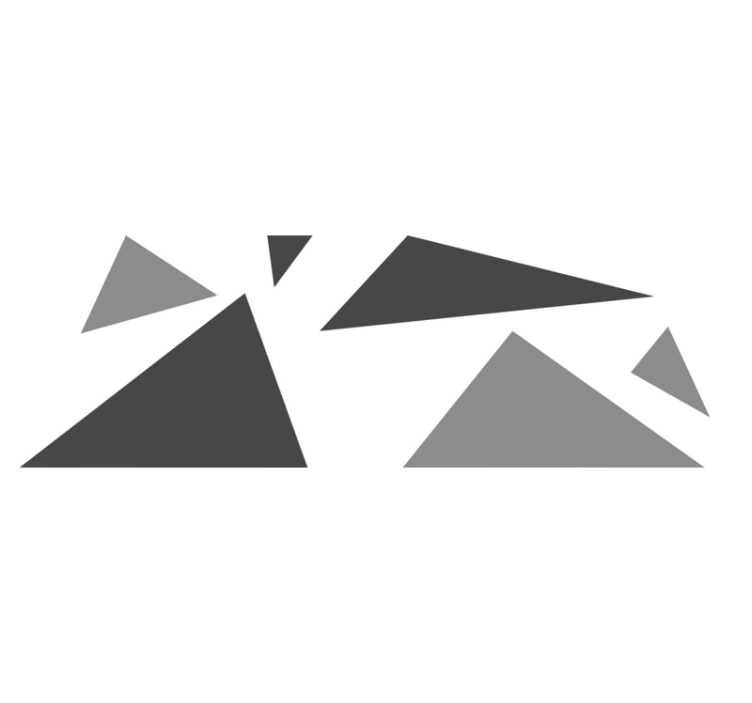 Alfombra vinílica geométrica contraste de formas geométricas - TenVinilo