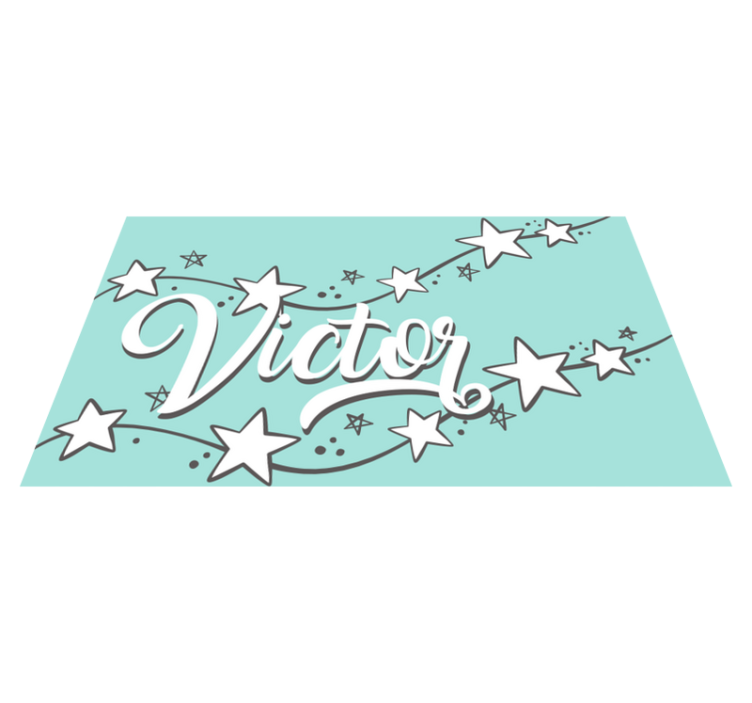 Alfombra vinílica personalizable polvo de estrellas a medida - TenVinilo