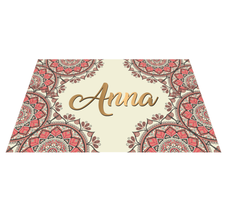 Alfombra vinílica mandala Diseño de mandala oriental - TenVinilo