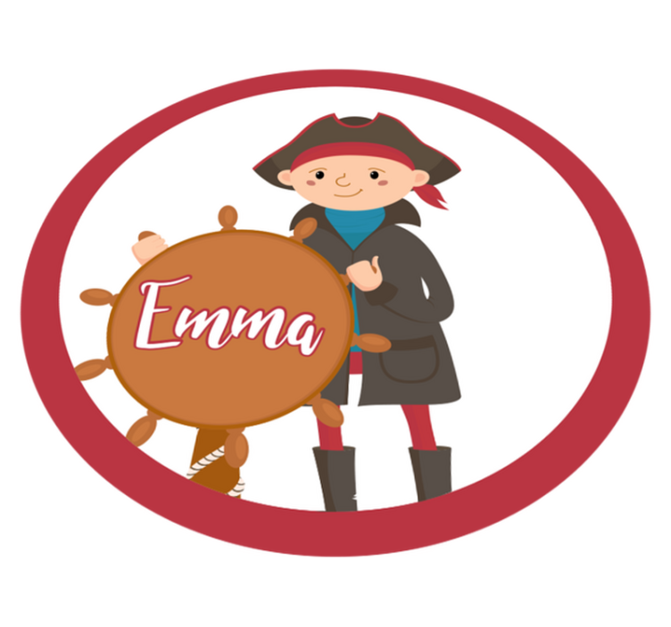 Alfombra vinílica personalizable pirata personalizable - TenVinilo