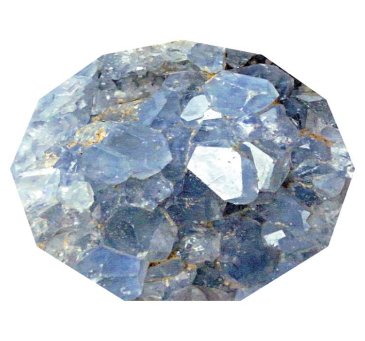 Alfombra vinílica textura piedra Celeste azul - TenVinilo