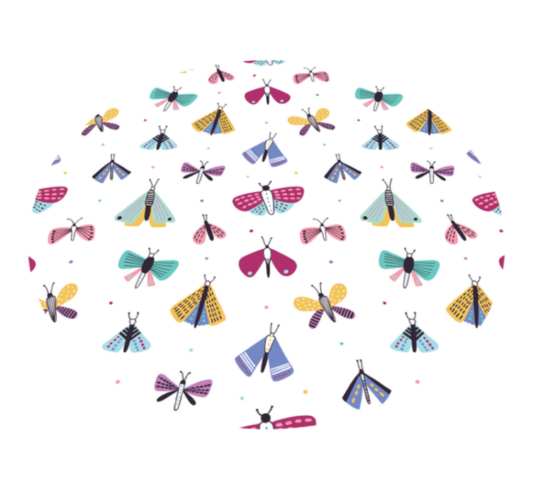 Alfombra vinílica bebé colección de insectos coloridos - TenVinilo