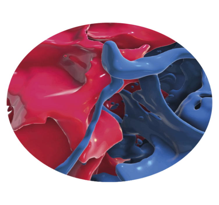 Alfombra vinílica imitación flujo de color abstracto - TenVinilo