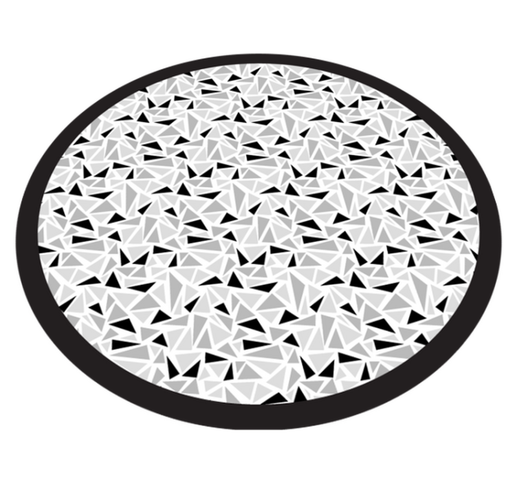 Alfombra vinílica dormitorio triángulos pantone gris - TenVinilo