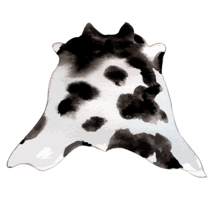 Alfombra vinílica animal print idea de piel de vaca - TenVinilo