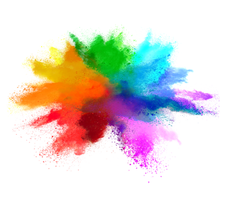 Alfombra vinílica con nombre Explosión de color - TenVinilo