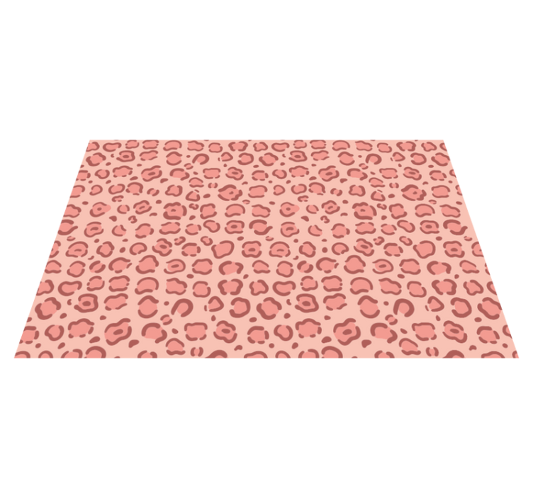 Alfombra vinílica animal print puntos de leopardo - TenVinilo